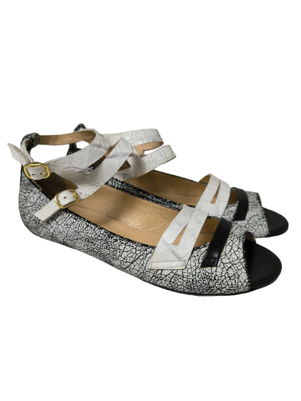 Peeptoe Ballerinas Größe 37