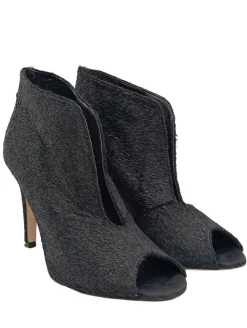 Peeptoe-Stiefeletten Größe 37