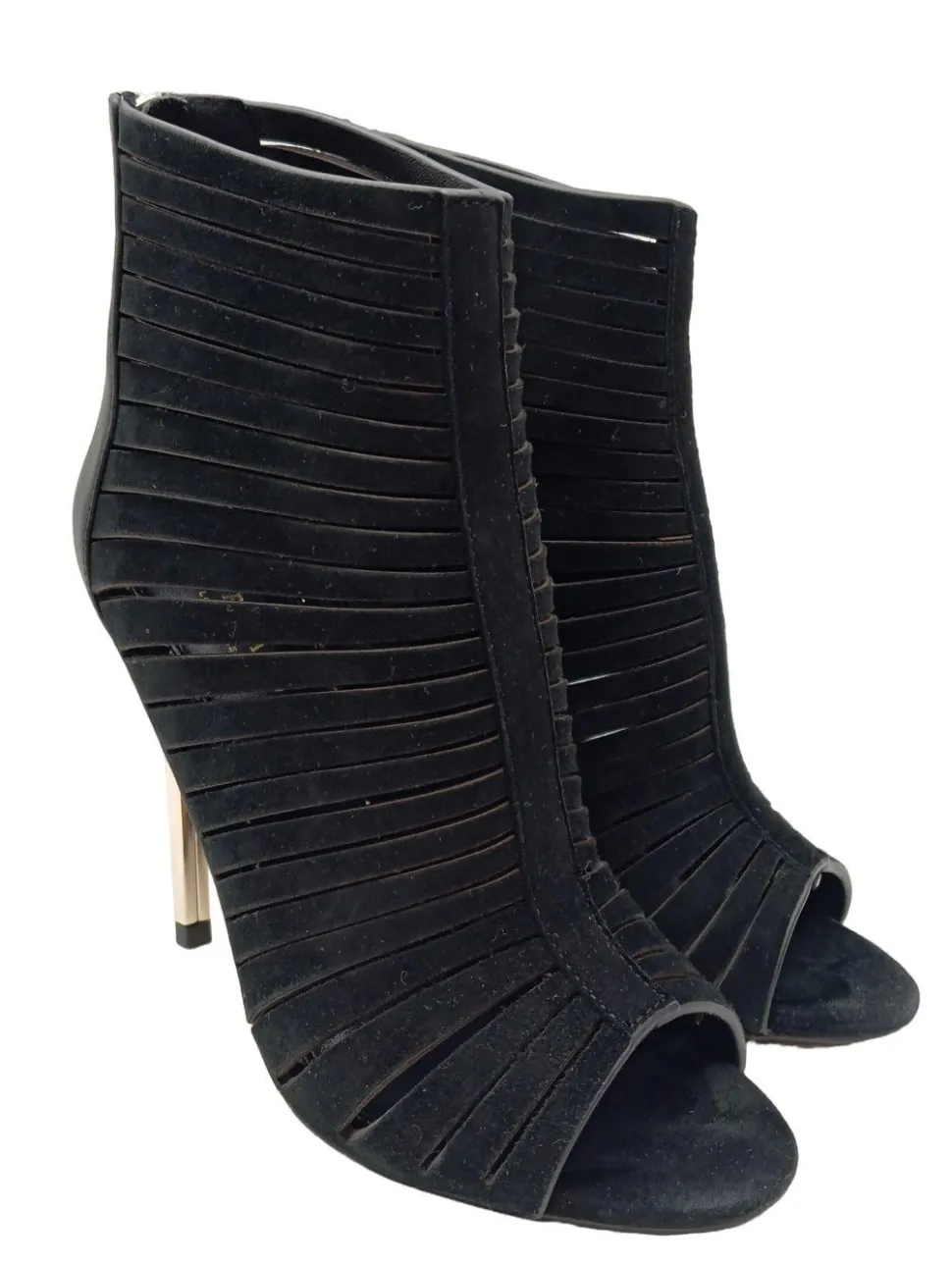 Peeptoe-Stiefeletten Größe 36