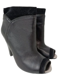 Peeptoe-Stiefeletten Größe 36