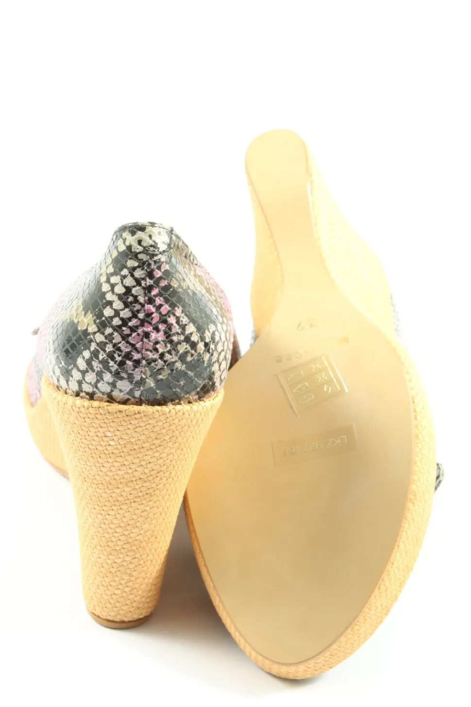 Plateau-Sandalen Größe 39