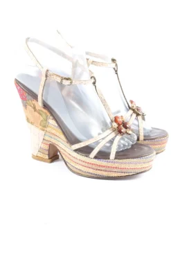 Plateau-Sandalen Größe 38