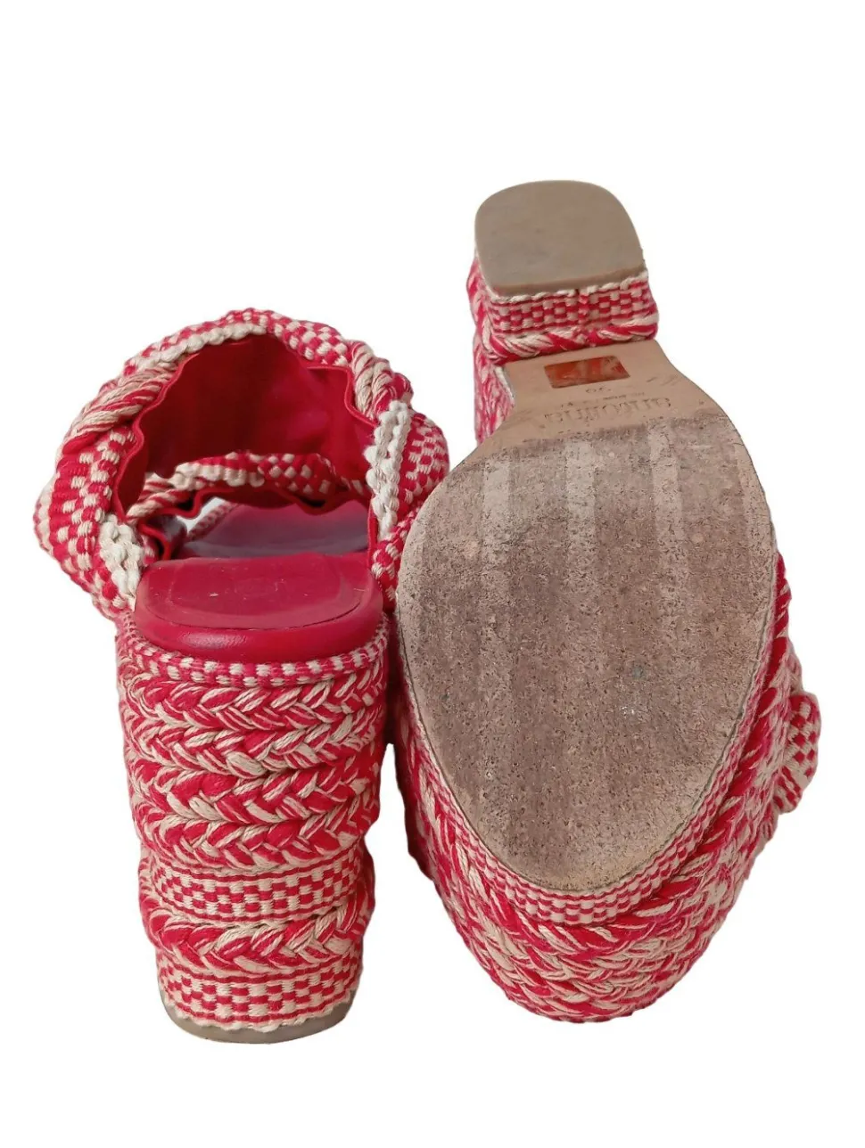 Plateau-Sandalen Größe 38