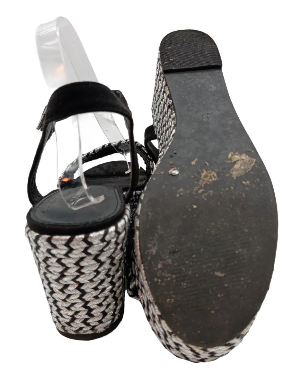 Plateau-Sandaletten Größe 40