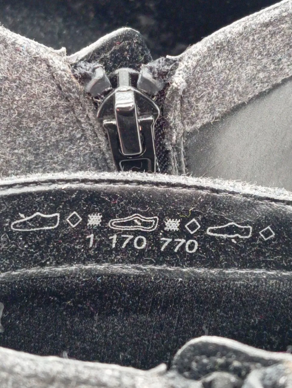 Reißverschluss-Stiefeletten Größe 38