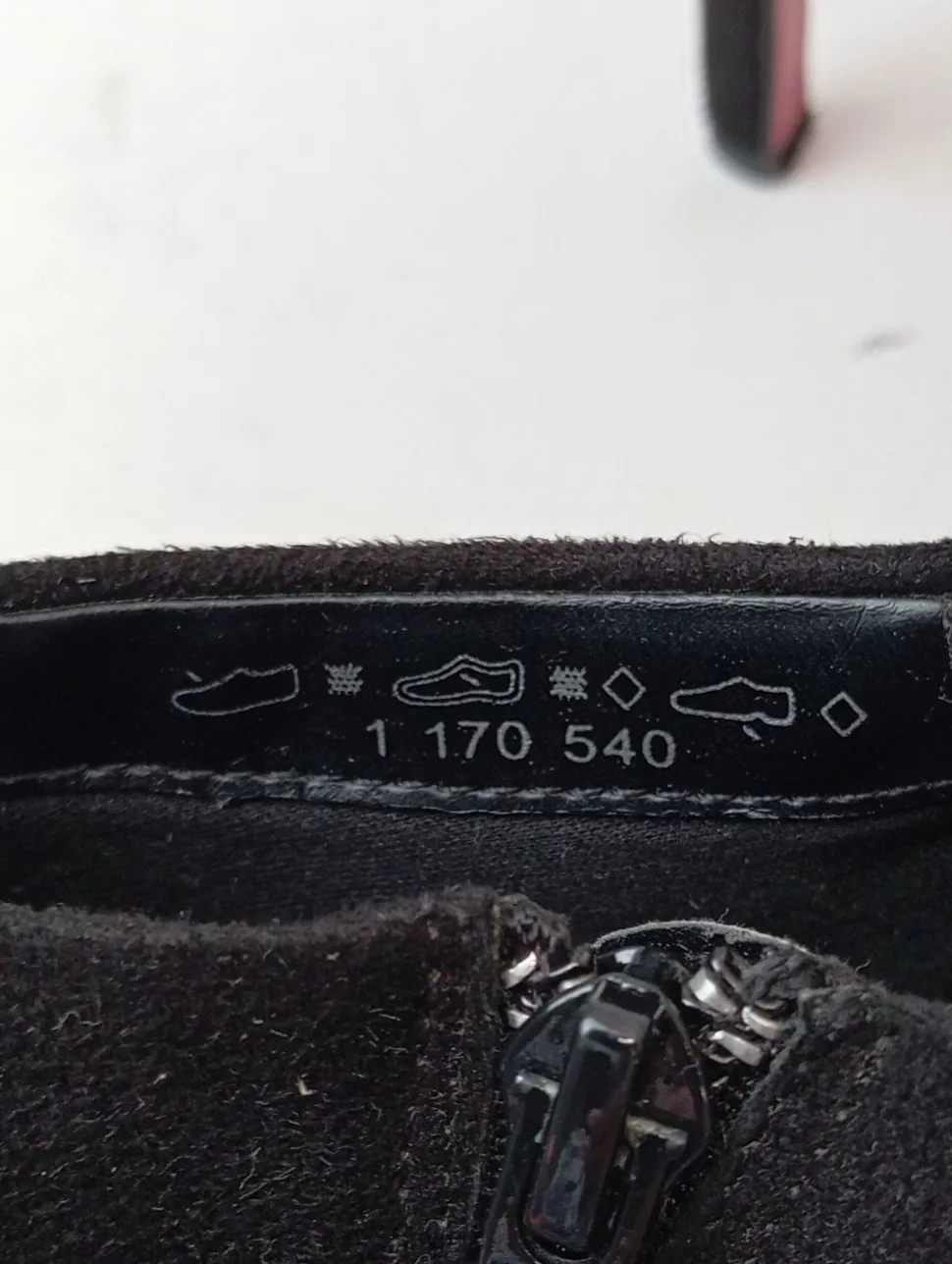 Reißverschluss-Stiefeletten Größe 40